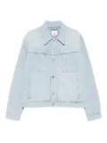 Casablanca monogram-patterned button-up jacket - Blue