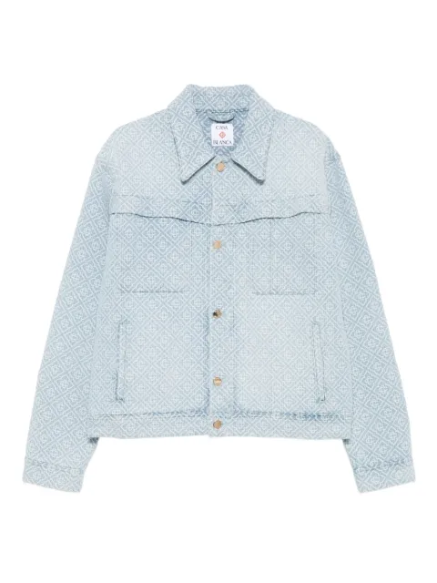 Casablanca monogram-patterned button-up jacket