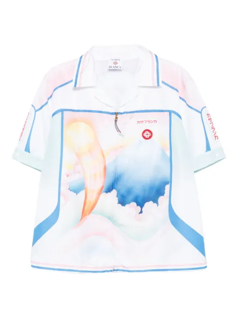 Casablanca camisa con estampado gráfico