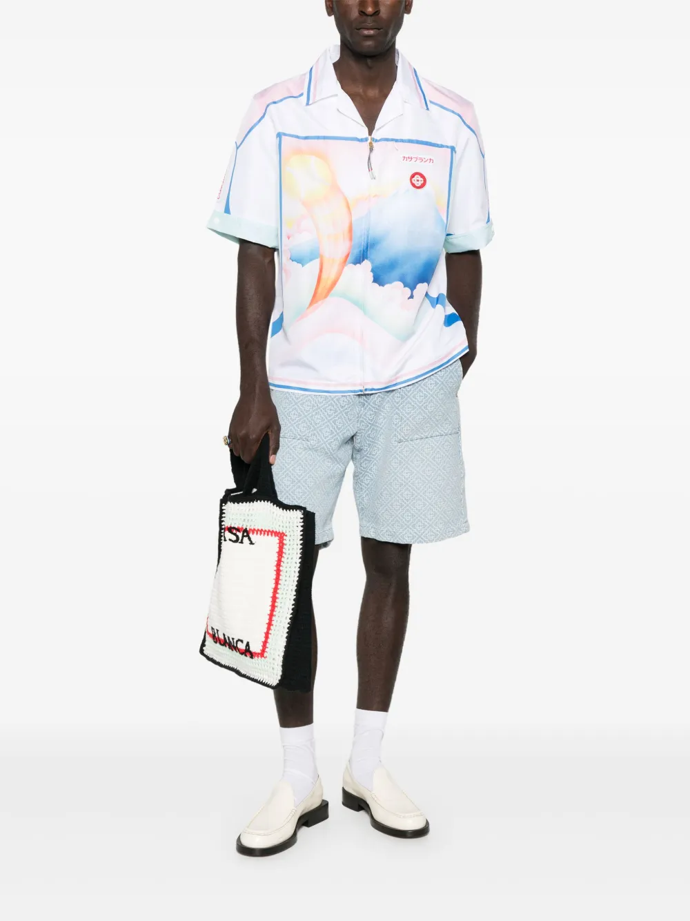 Casablanca graphic-print shirt - Wit