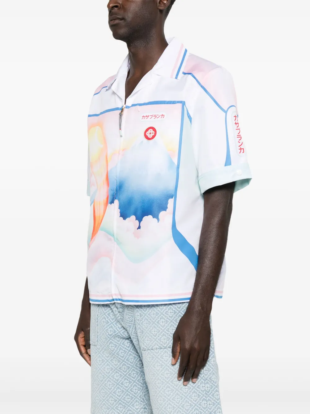 Casablanca Overhemd met grafische print Wit