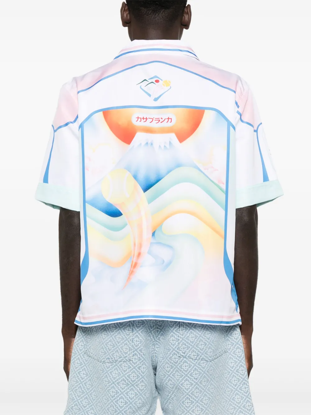 Casablanca Overhemd met grafische print Wit