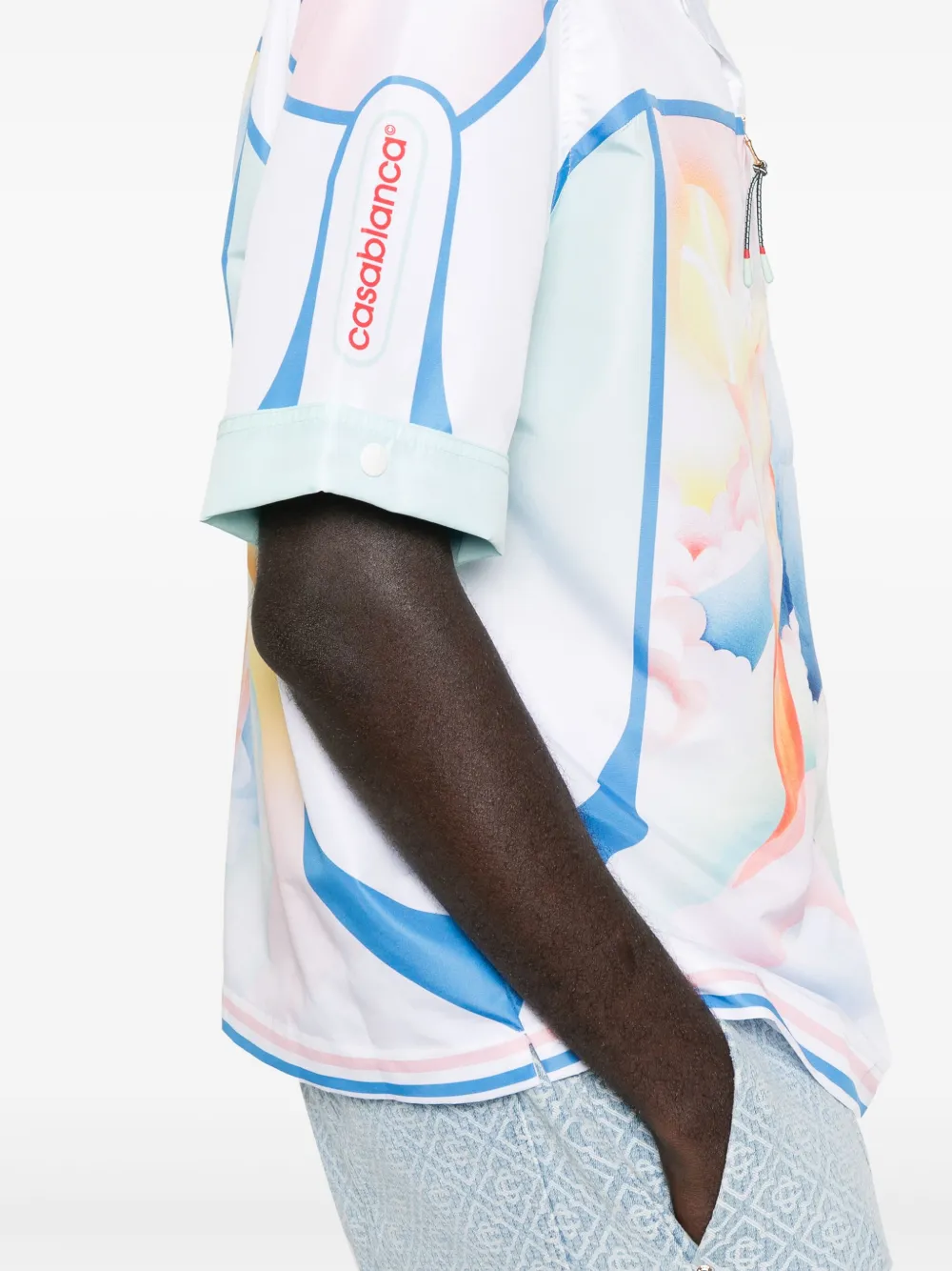 Casablanca Overhemd met grafische print Wit