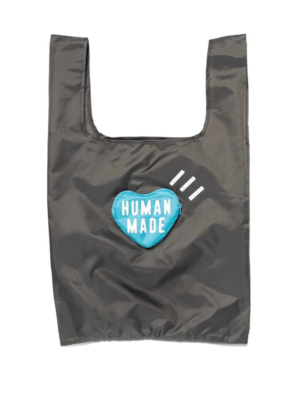 Human Made Heart-logo Tote Bag In Gray