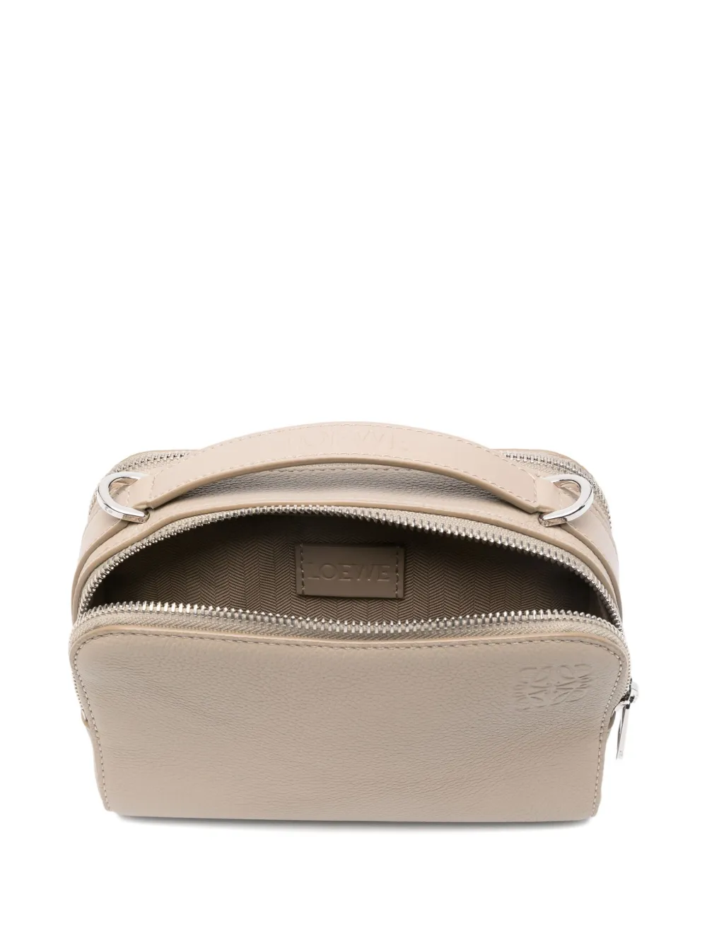 Loewe Zip-fastening Top-handle Messenger Bag In Neutral