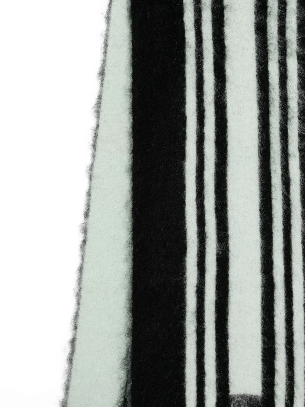 Casablanca striped-pattern scarf - Zwart