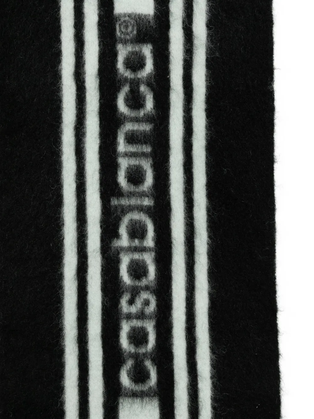 Casablanca Striped-pattern Scarf In Black