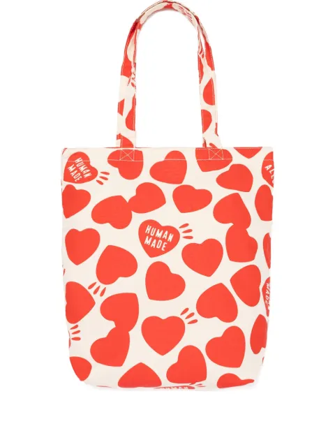 Human Made tote reversible con corazones estampados