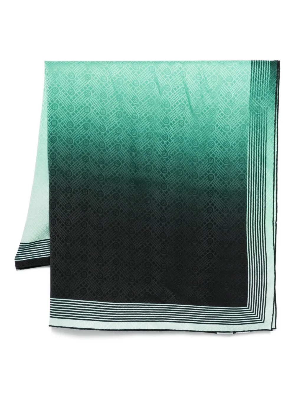 Casablanca Monogram-pattern Scarf In Green