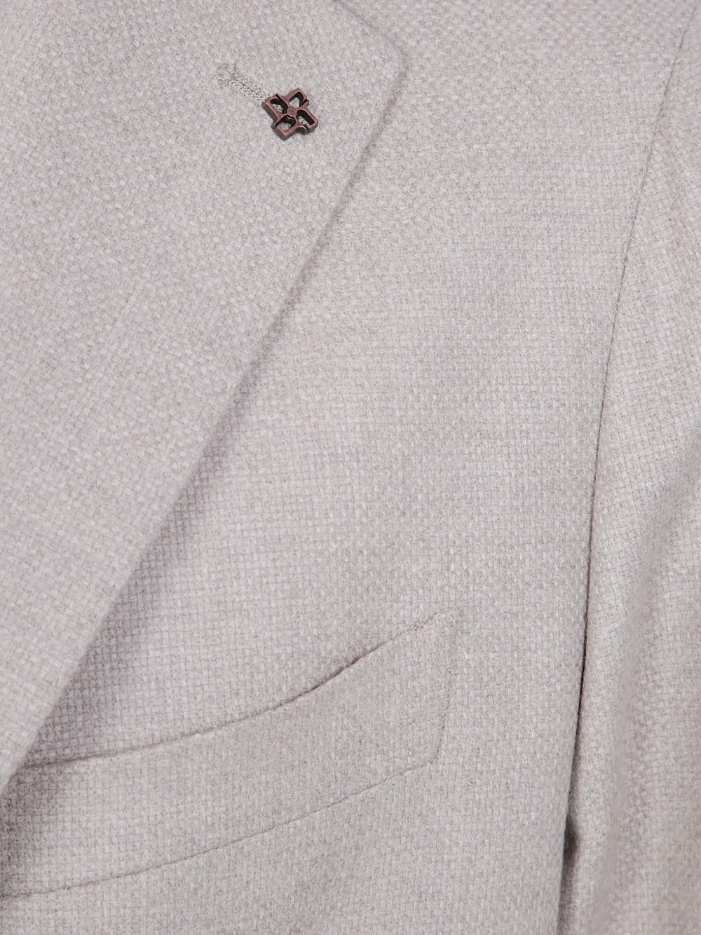 Tagliatore patch-pocket single-breasted wool jacket Grijs