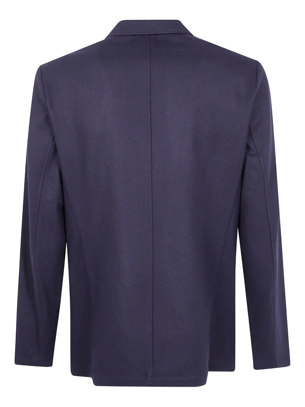 Emporio Armani two-button wool blazer Blauw