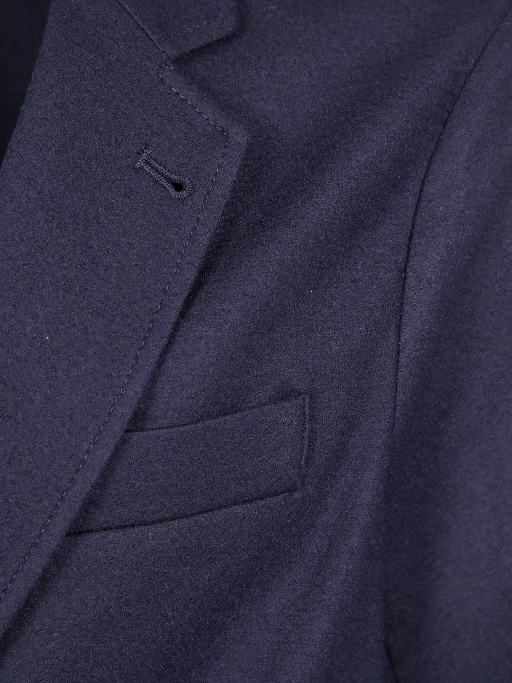 Emporio Armani two-button wool blazer Blauw