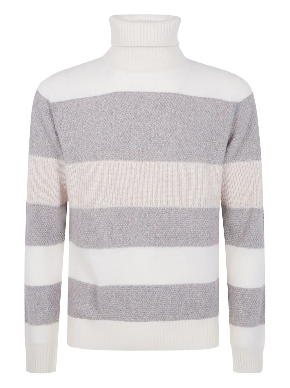 Barba striped jumper Beige