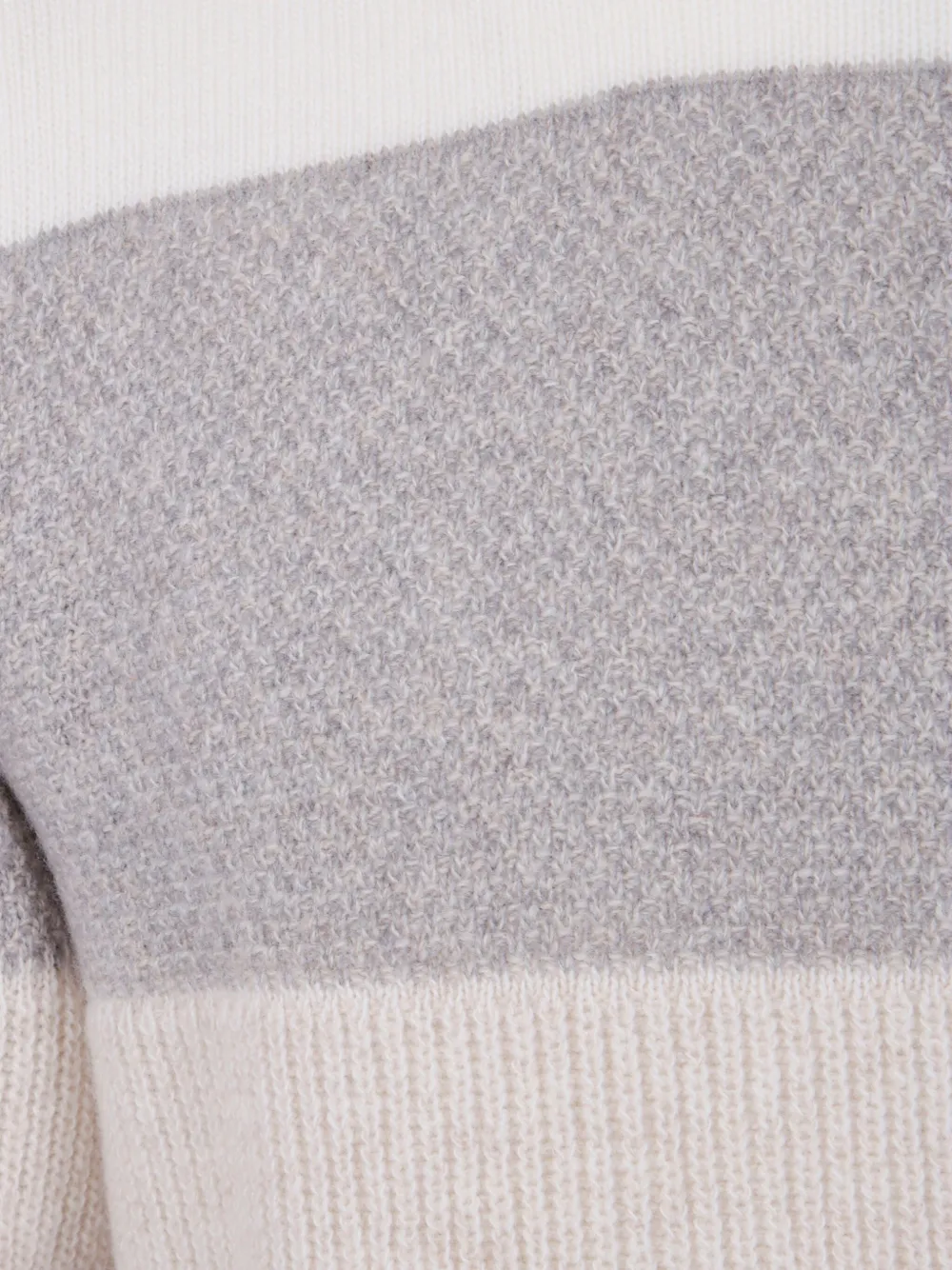 Barba striped jumper Beige