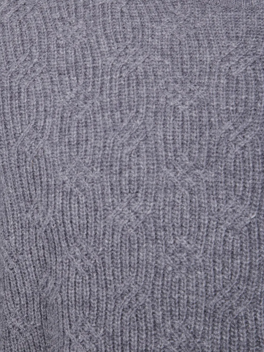 Barba cable-knit sweater Grijs