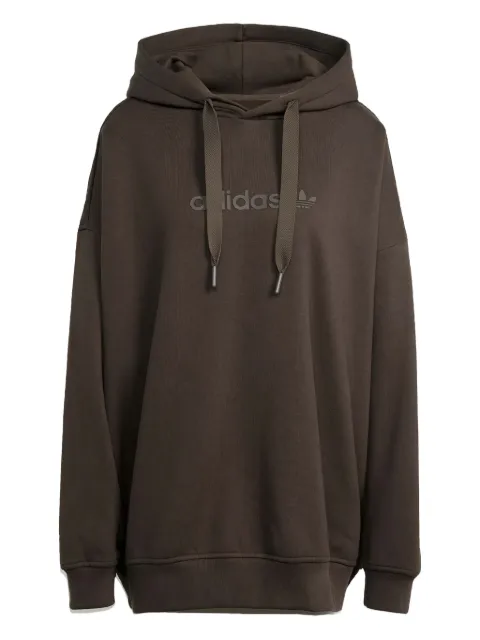 adidas logo long-sleeves cotton hoodie