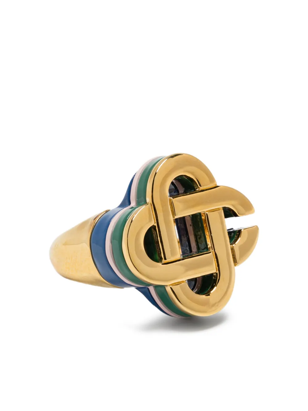 Casablanca Logo-motif Ring In Gold