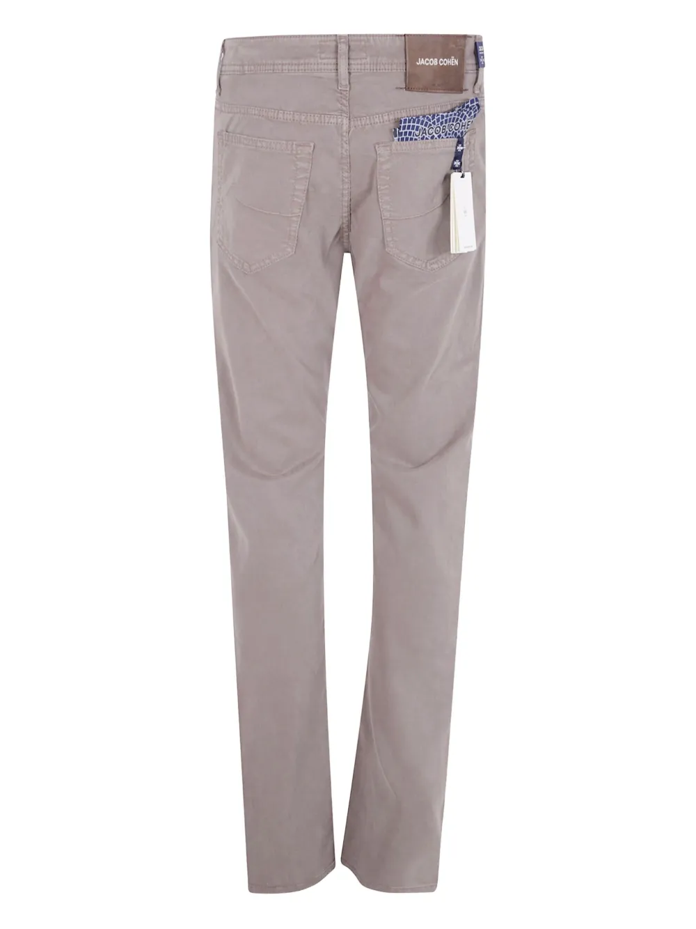Jacob Cohën embroidered-pocket trousers - B75 ELEPHANT GREY