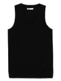 KHAITE Isha round-neck sleeveless top - Black