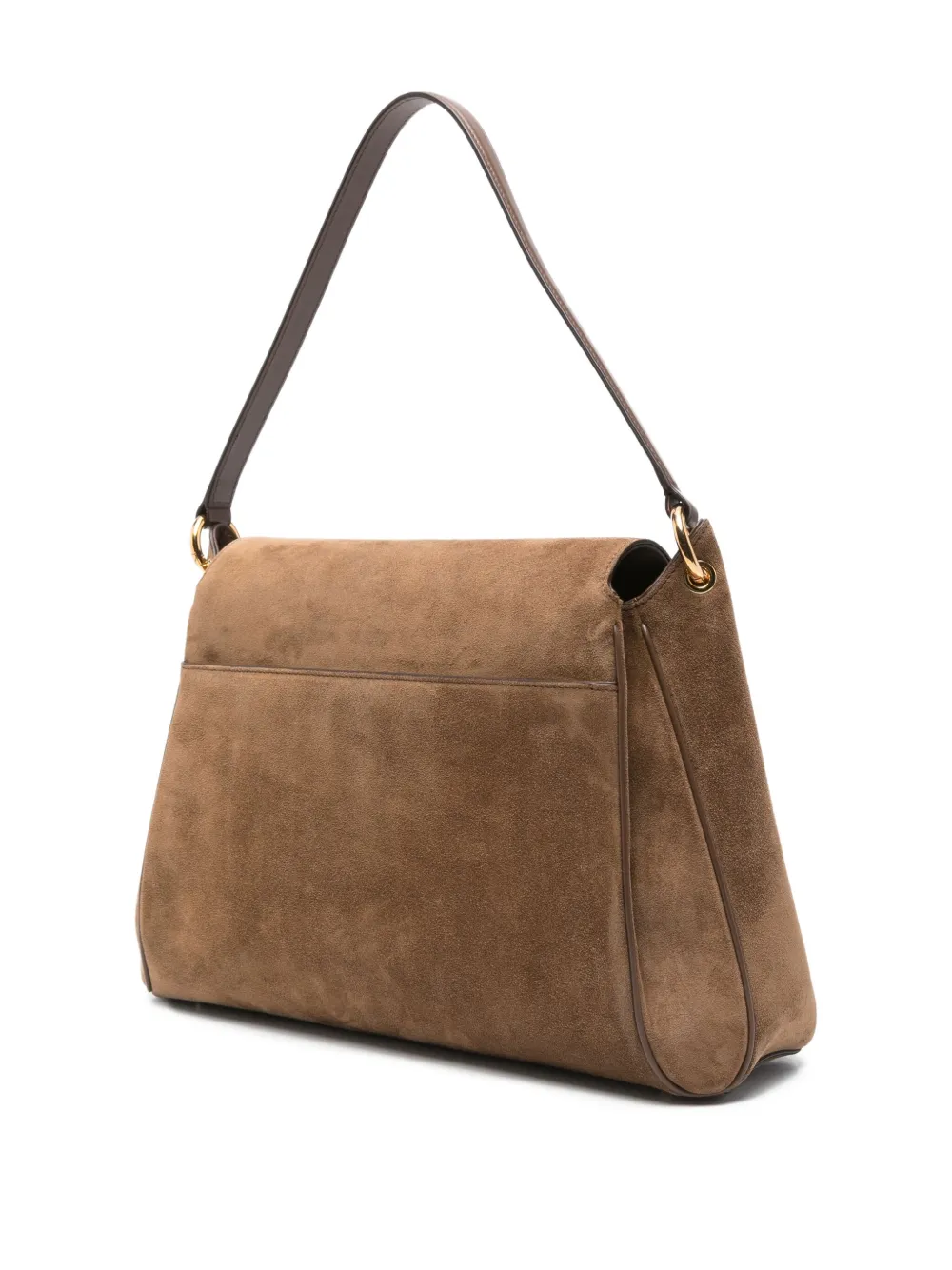 TOM FORD T-Bar suède crossbodytas Bruin