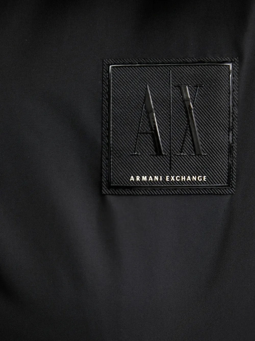 Armani Exchange Jack met logoplakkaat Zwart