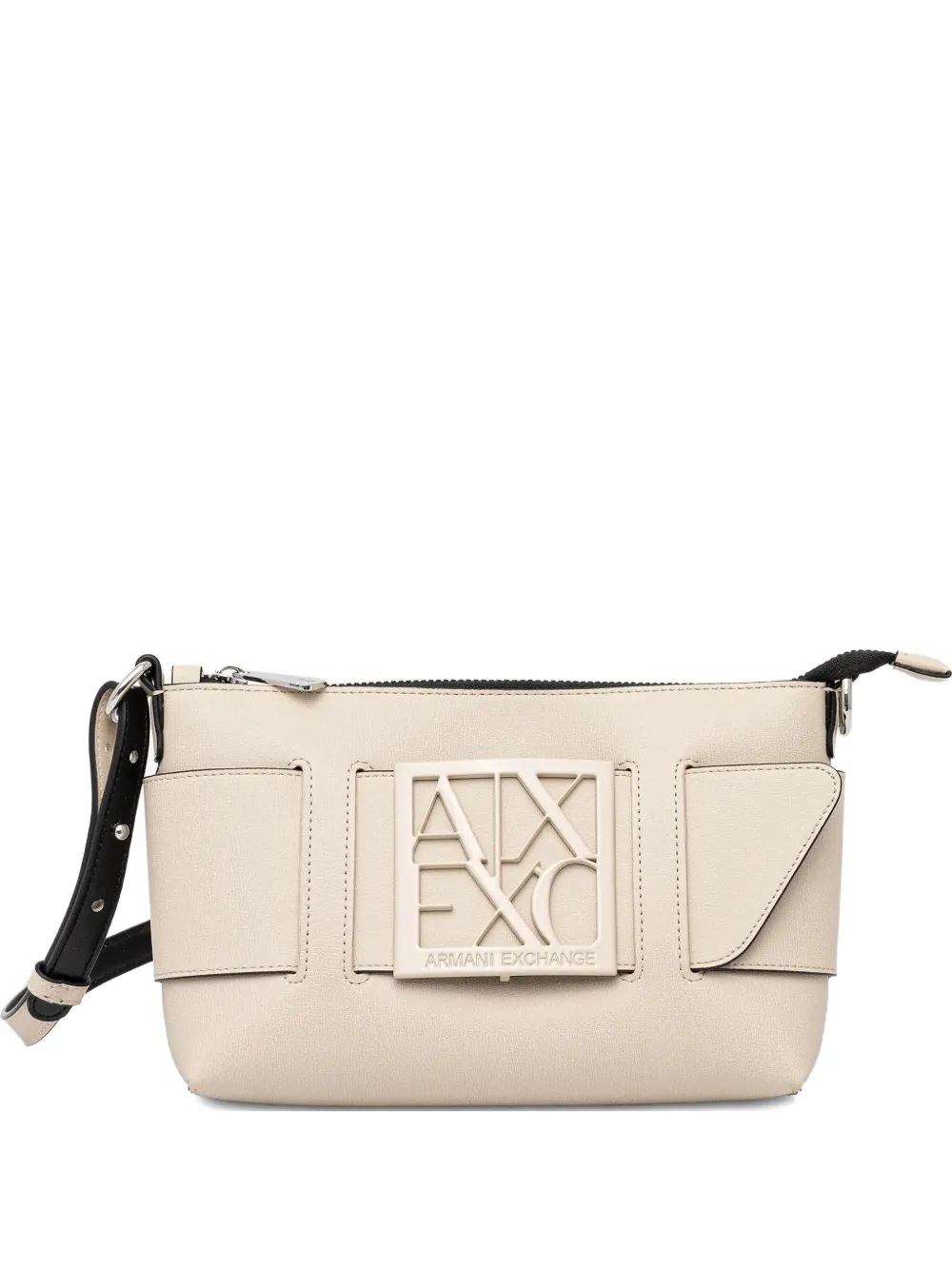 logo-plaque belt tote bag