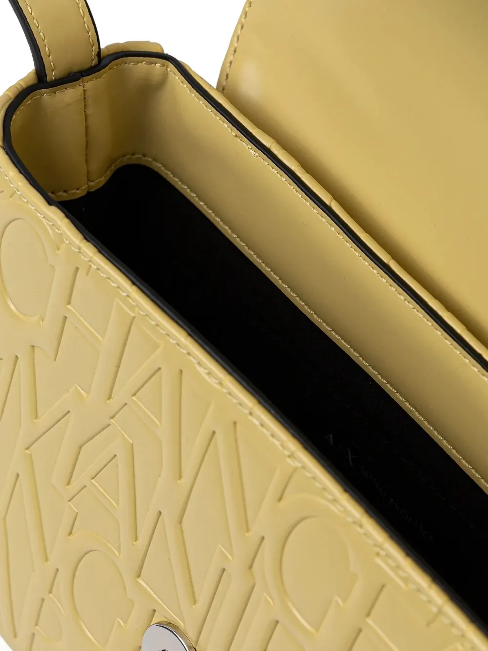 Armani Exchange Logo Cross-body Bag In Yellow