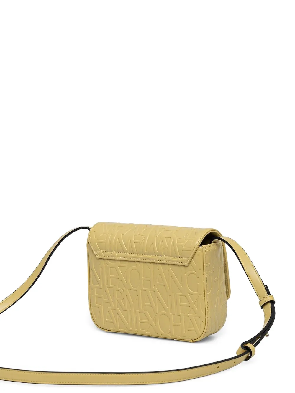 Armani Exchange Logo Cross-body Bag In Yellow