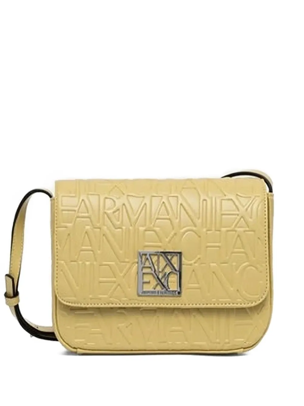 Armani Exchange Logo Cross-body Bag In Yellow