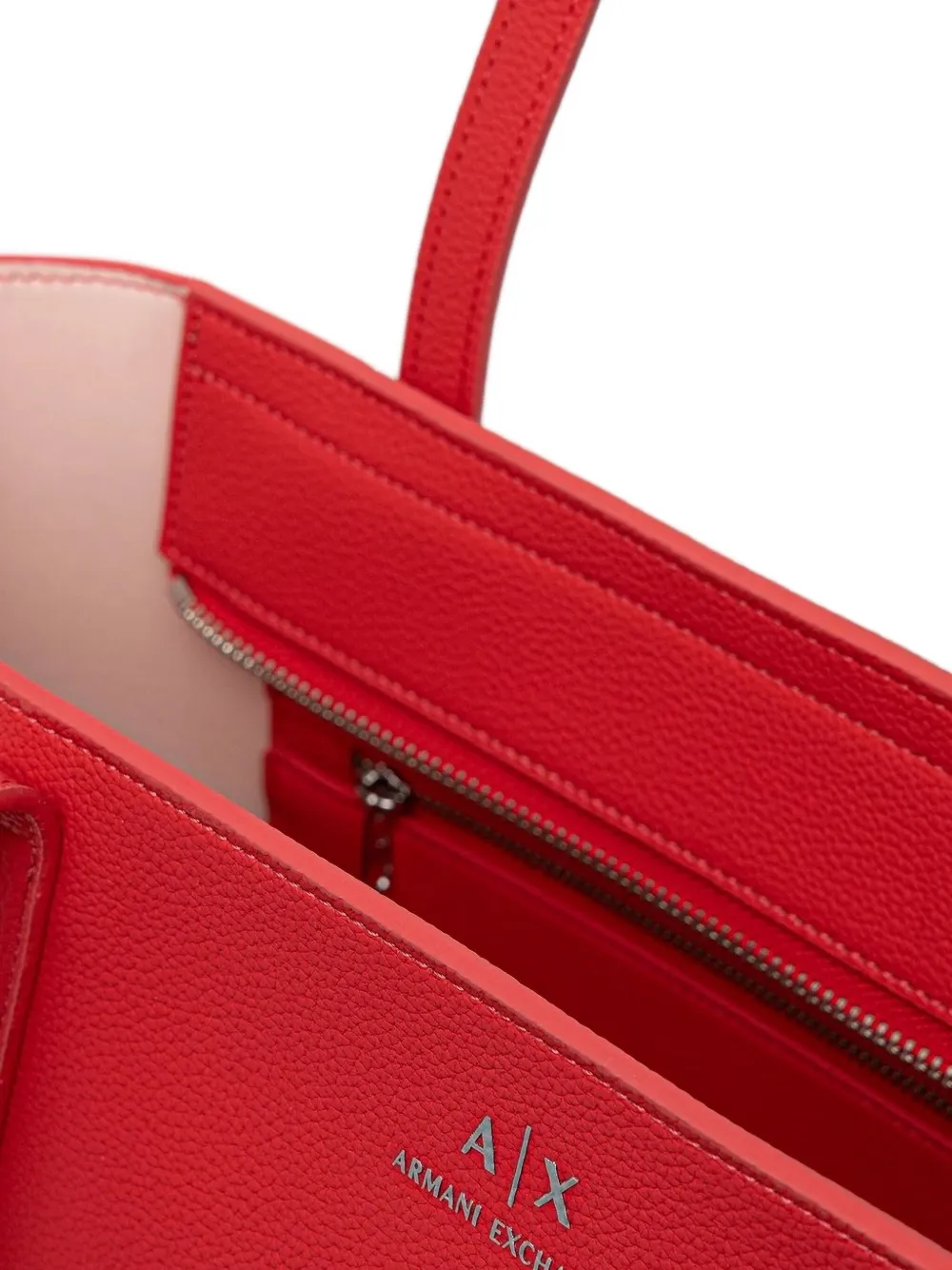 Armani Exchange Shopper met logobedel Rood