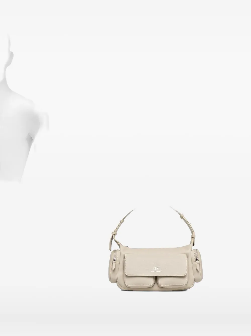 Armani Exchange utility shoulder bag Beige