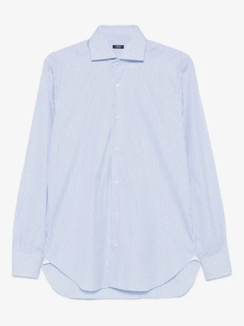 Barba striped cotton shirt