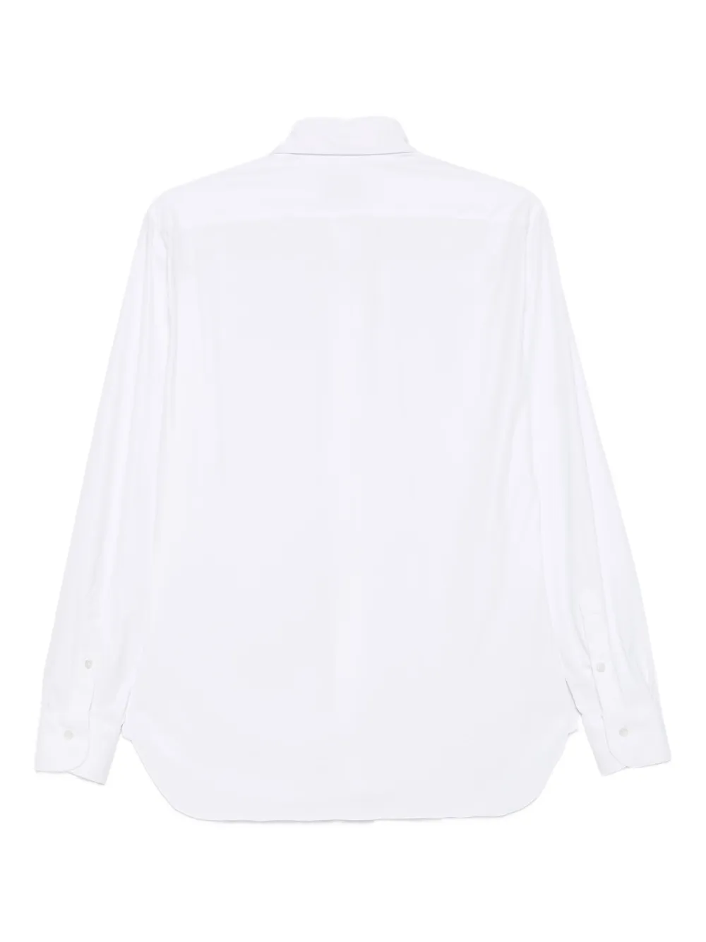 Barba long-sleeve cotton shirt - Wit