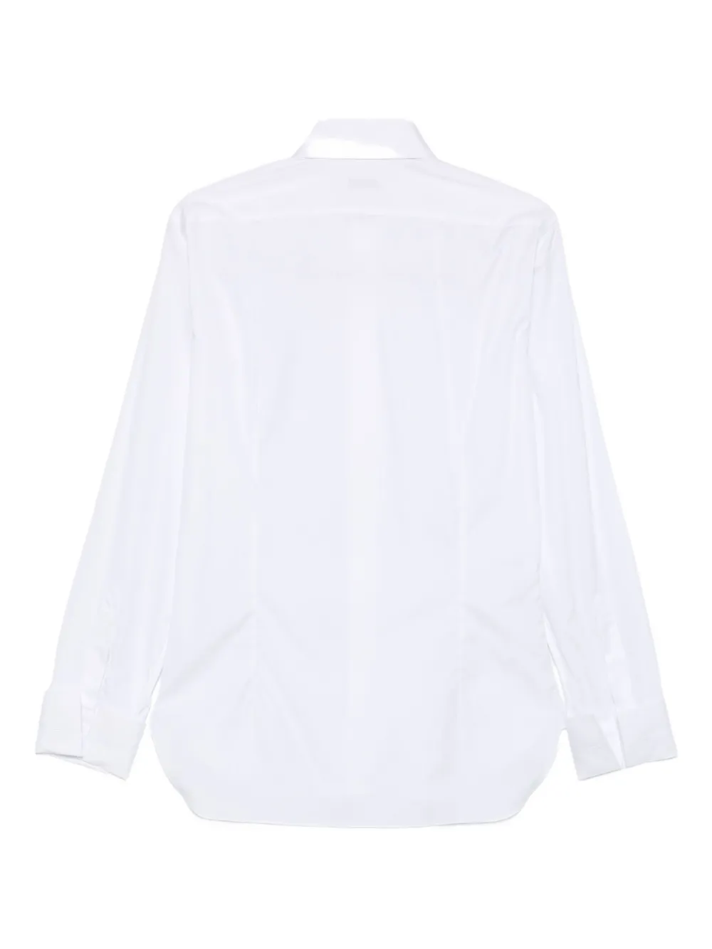 Barba long-sleeve cotton shirt - Wit