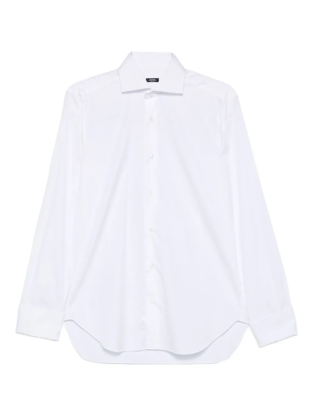 Barba Napoli Long-sleeve Cotton Shirt In White