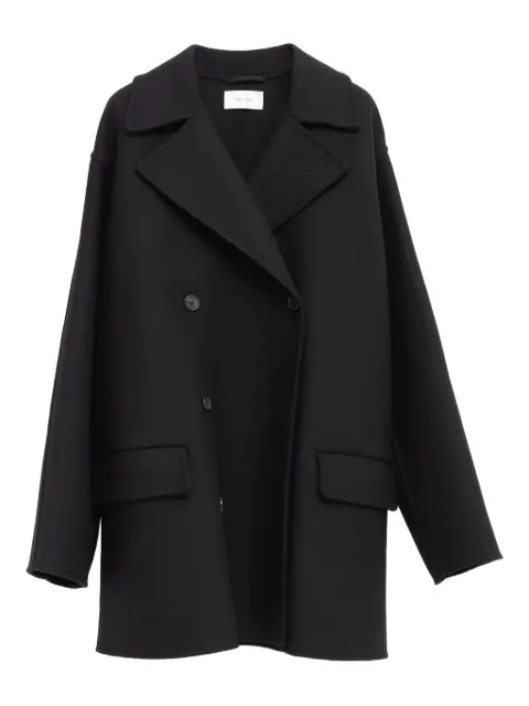 The Row double-breasted pocket coat