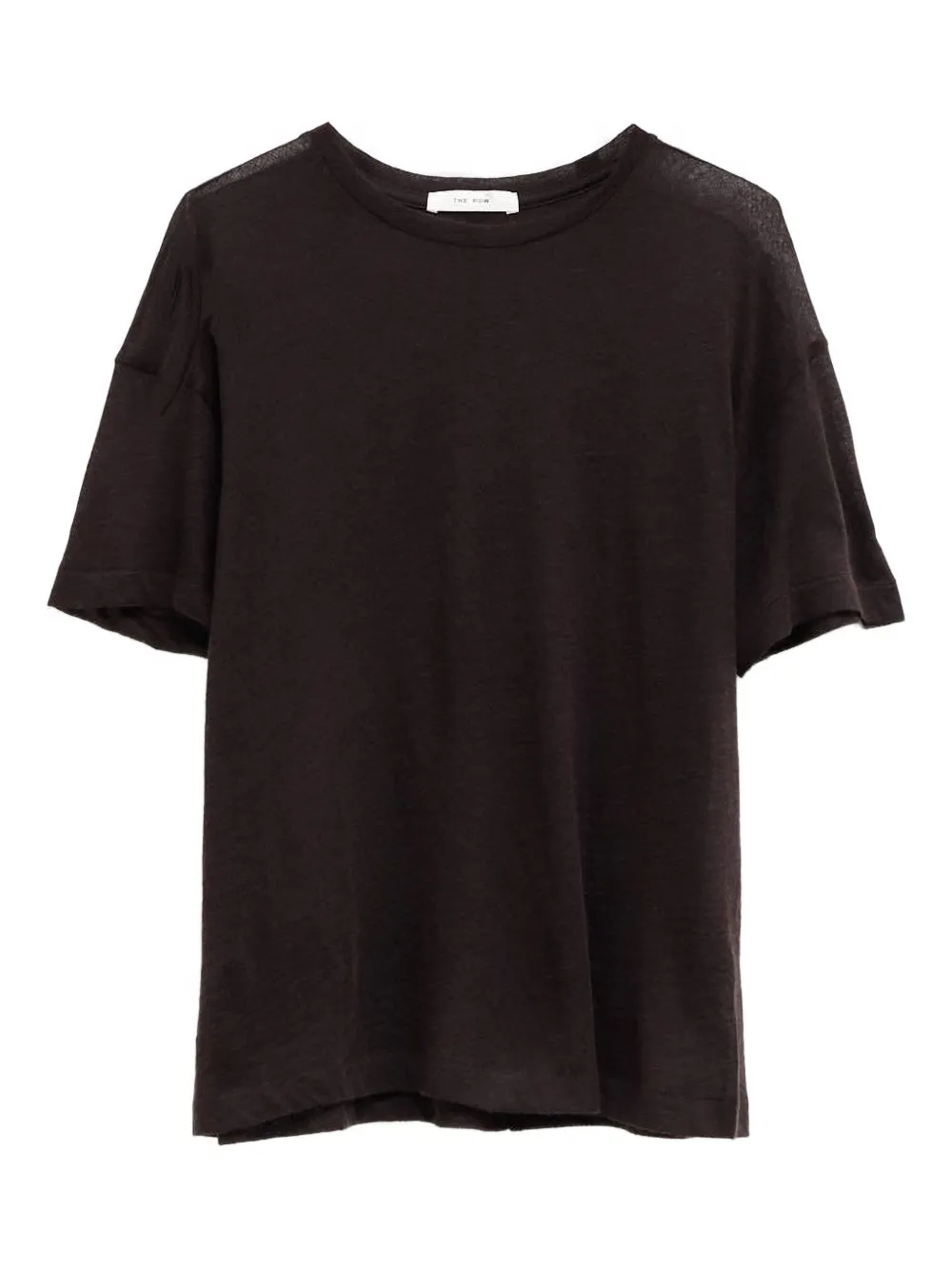 The Row Lila Short-sleeve Top In Black