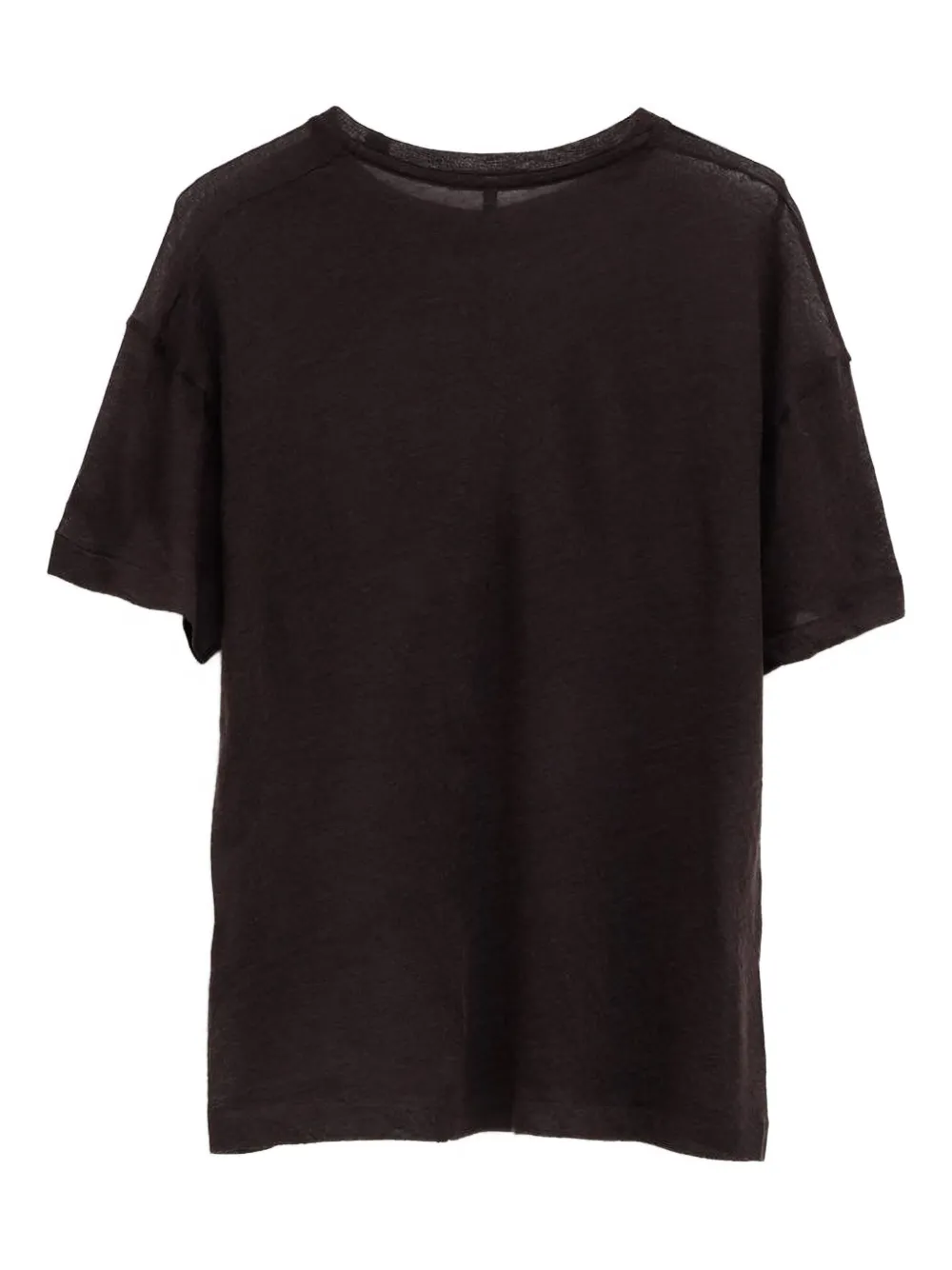The Row Lila Short-sleeve Top In Black