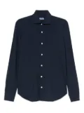 Barba long-sleeve button-up shirt - Blue