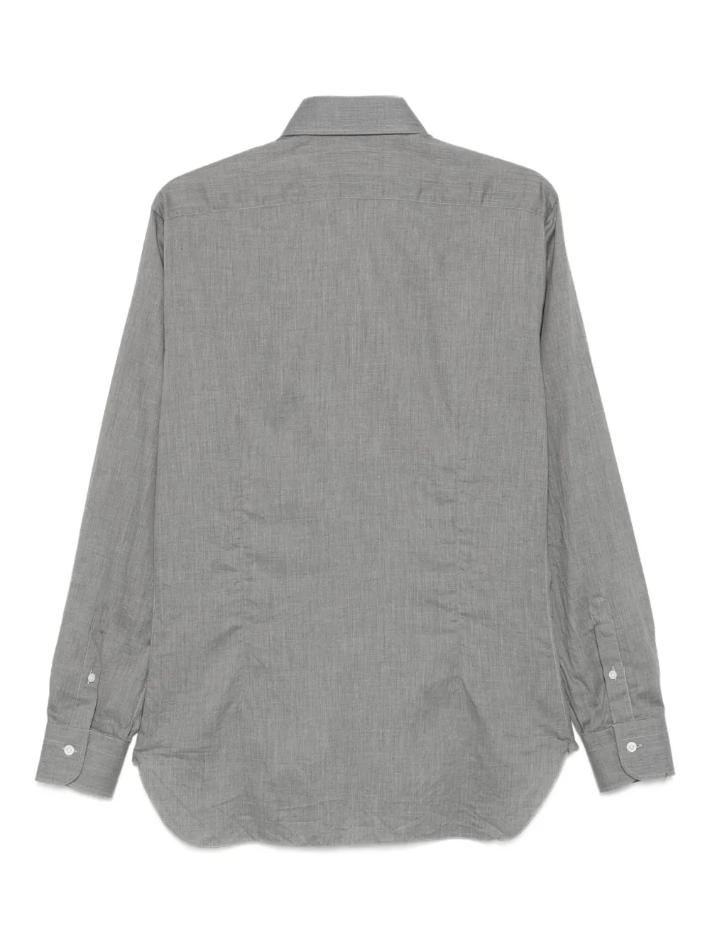 Barba buttoned cotton shirt - Grijs