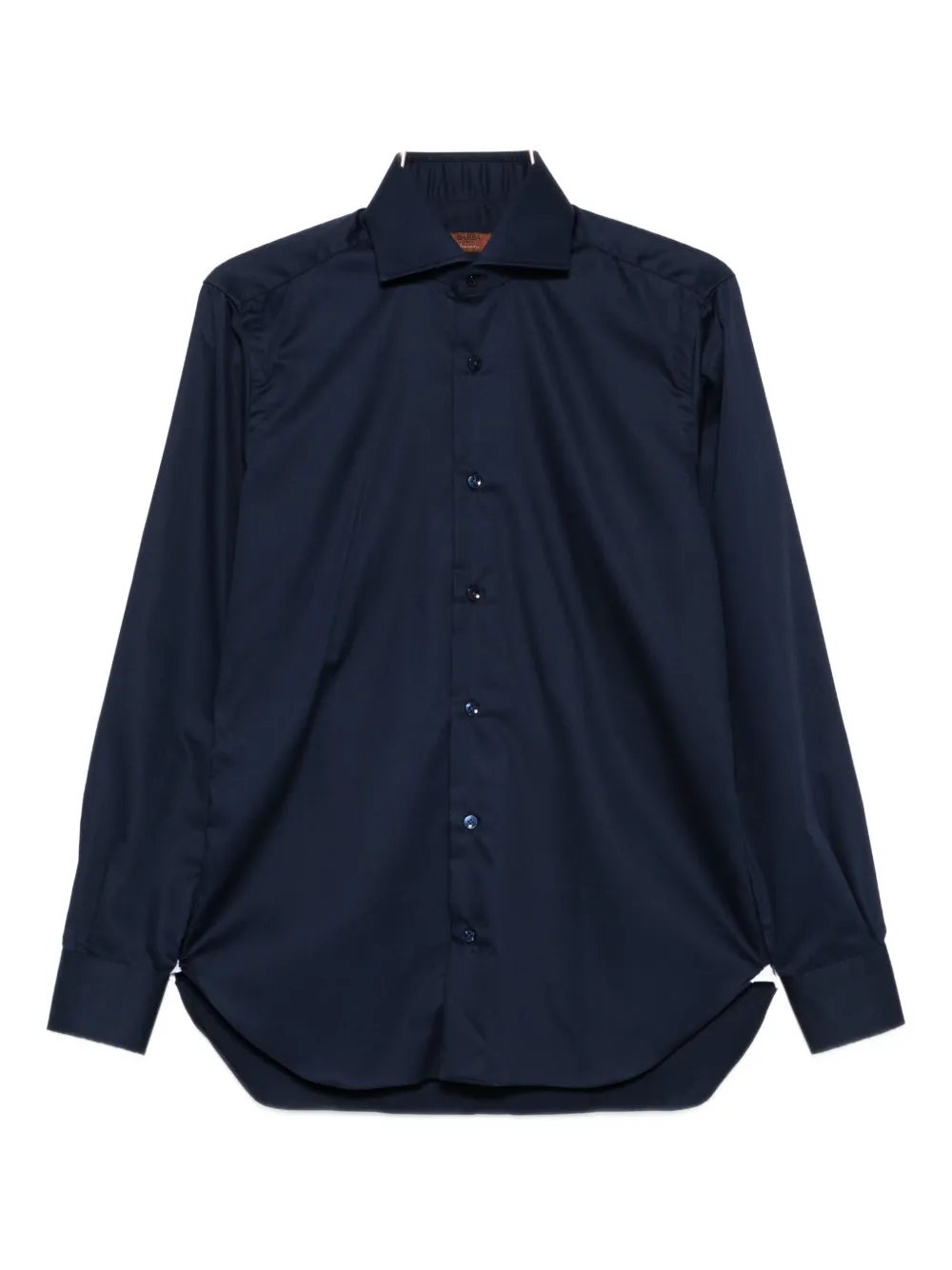 Barba Napoli Long-sleeve Cotton Shirt In Black