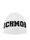 John Richmond logo-embroidered wool beanie - White