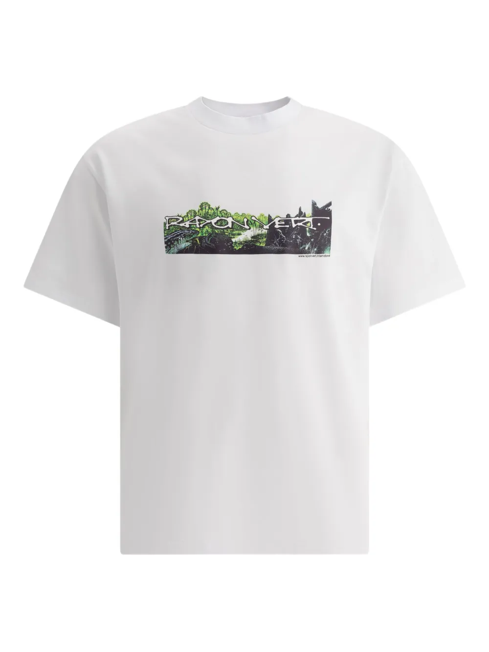 Rayon Vert landscape-print T-shirt | White | Image 1