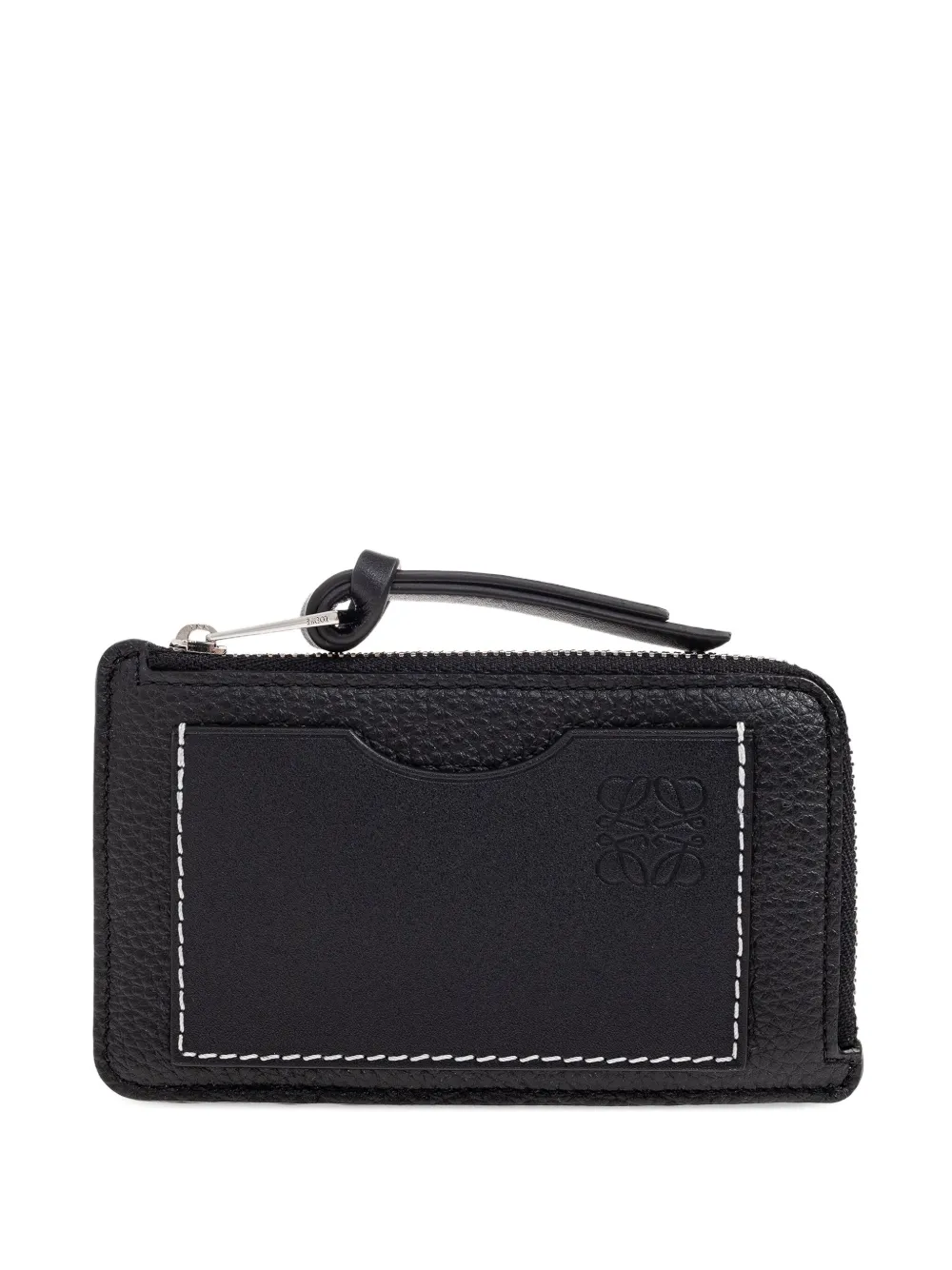 Loewe Zip-around Leather Cardholder In Black
