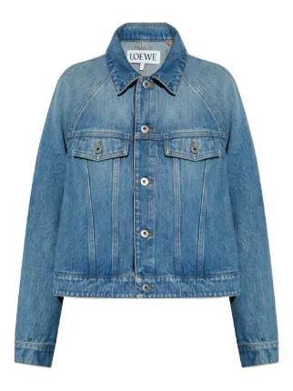 LOEWE デニムジャケット シアリングカラー付き デニムジャケット メンズ | LOEWE | 24S