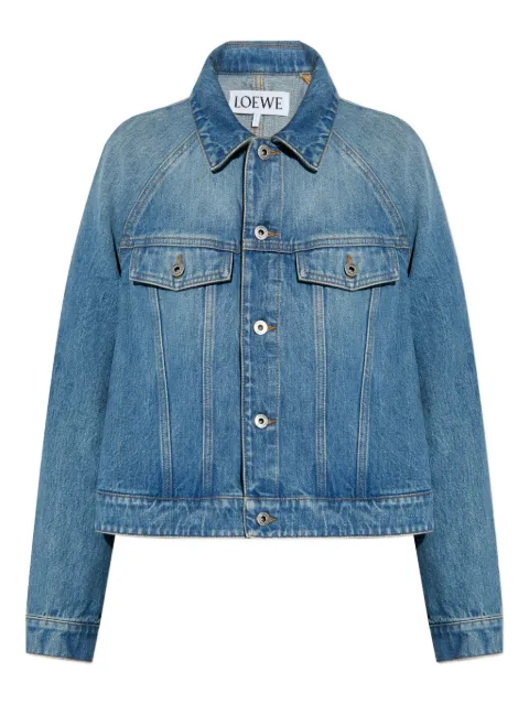 LOEWE raglan-sleeve denim jacket