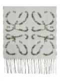 LOEWE Anagram-pattern scarf - Grey