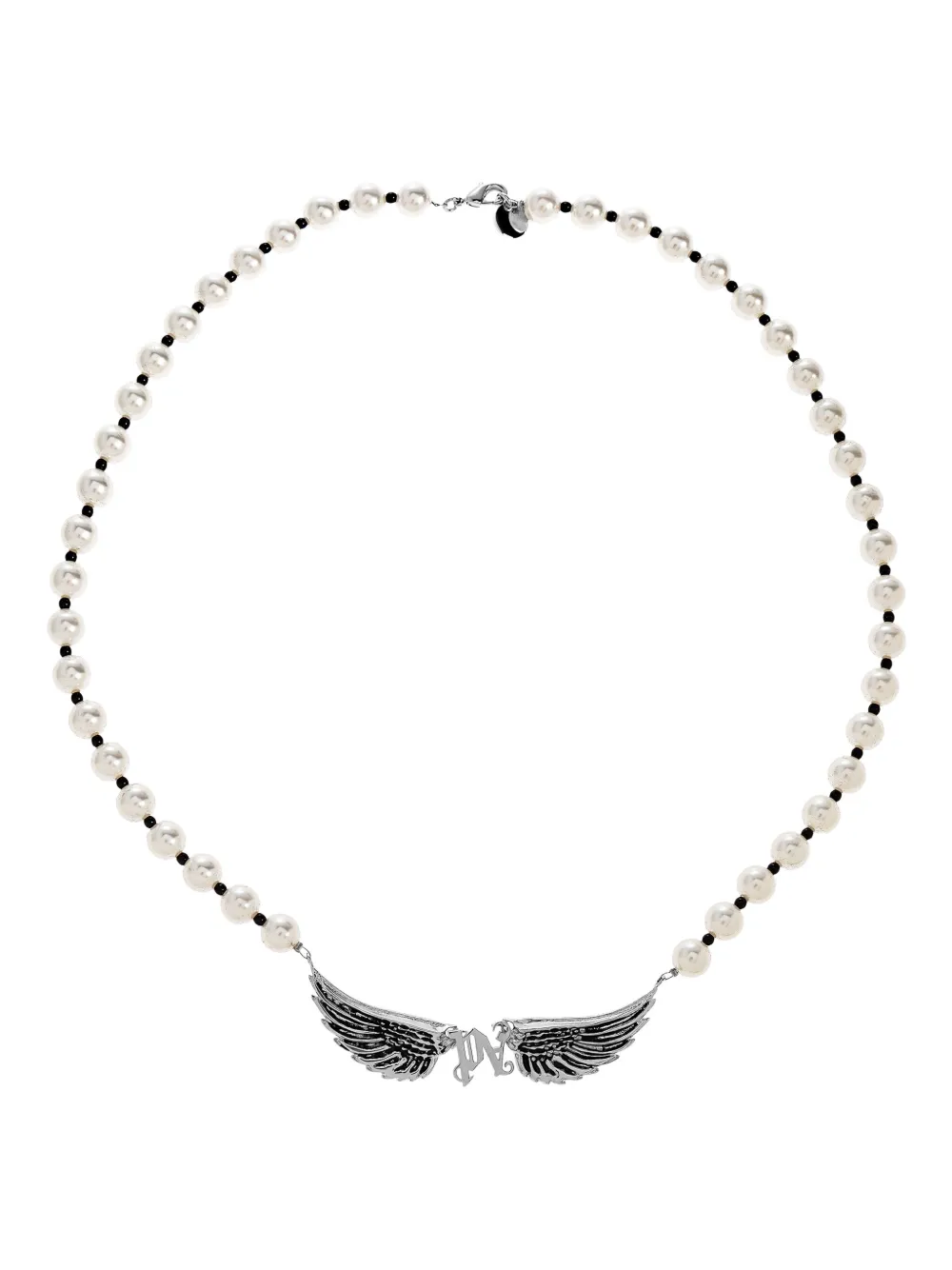 Palm Angels Wing-pendant Necklace In Metallic