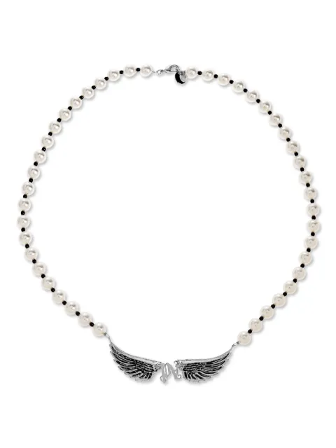 Palm Angels wing-pendant necklace