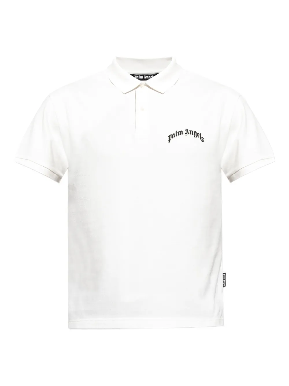 Palm Angels logo-print polo shirt Wit